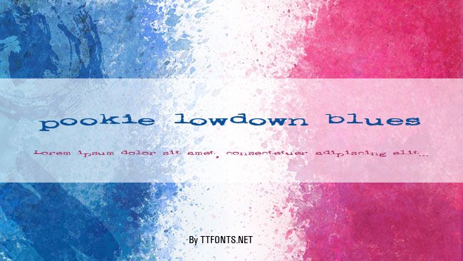 pookie lowdown blues example